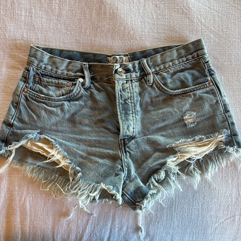 Free people denim shorts